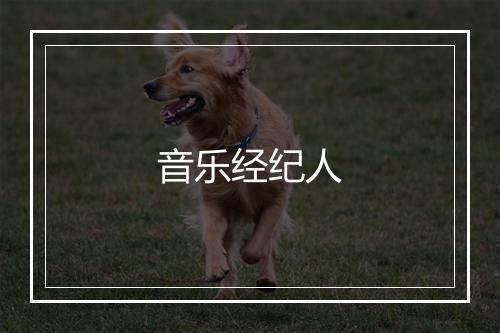 音乐经纪人