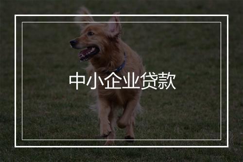 中小企业贷款