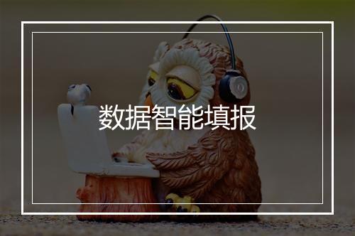 数据智能填报