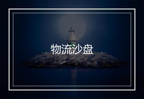 物流沙盘