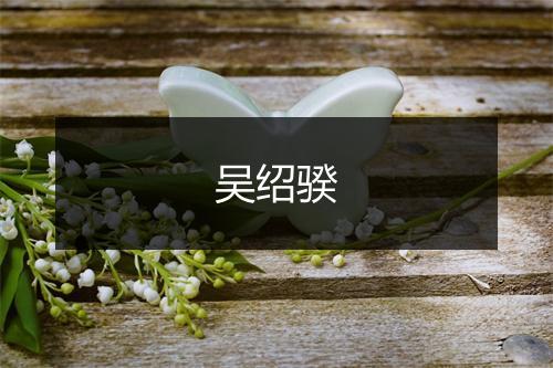 吴绍骙