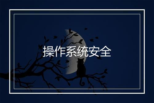 操作系统安全