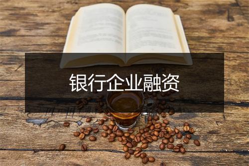 银行企业融资