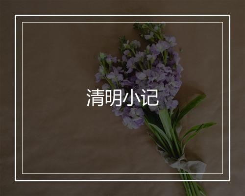 清明小记