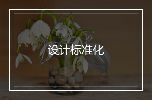 设计标准化