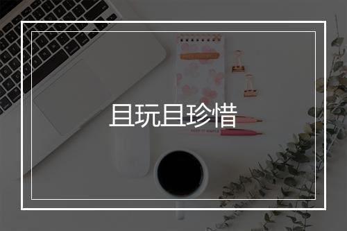 且玩且珍惜