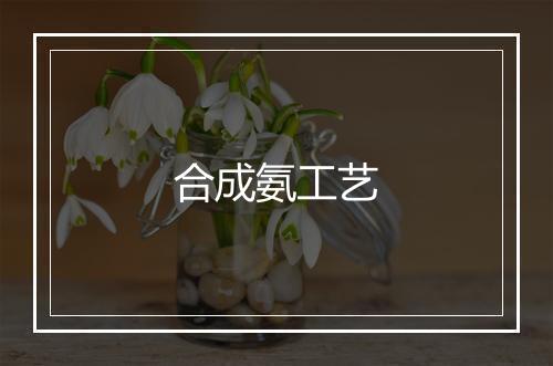 合成氨工艺