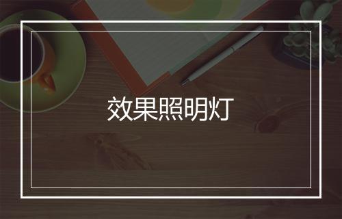 效果照明灯