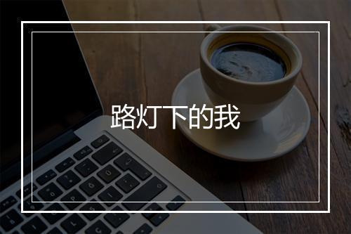 路灯下的我