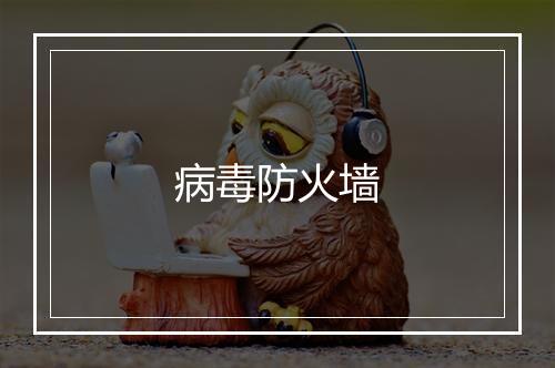 病毒防火墙