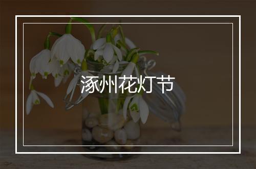 涿州花灯节