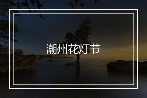 潮州花灯节