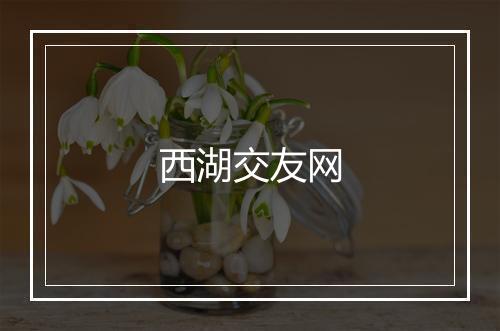 西湖交友网