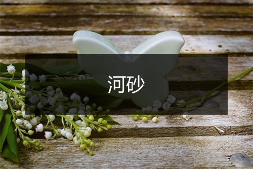 河砂