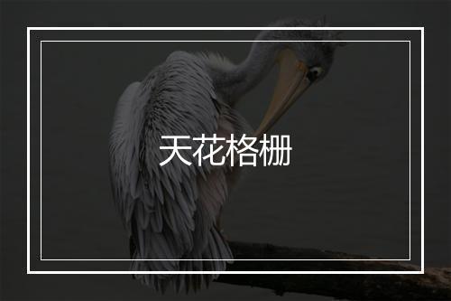 天花格栅