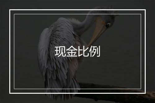 现金比例