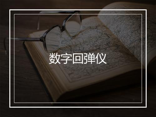 数字回弹仪