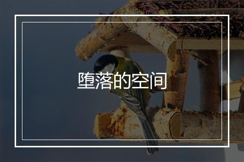 堕落的空间