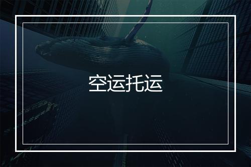 空运托运