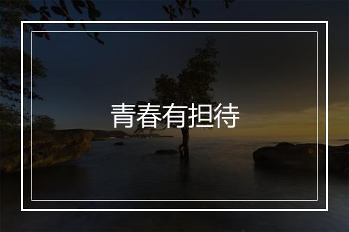 青春有担待