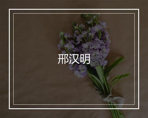 邢汉明