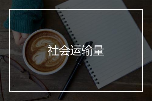 社会运输量