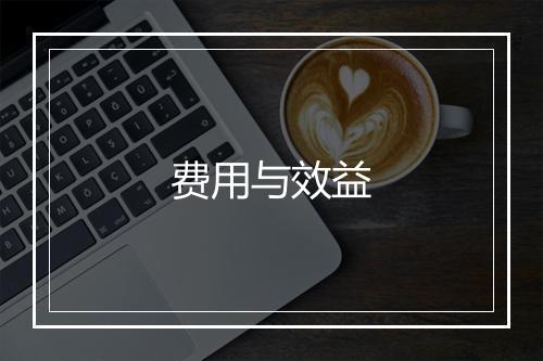 费用与效益