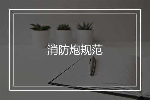 消防炮规范