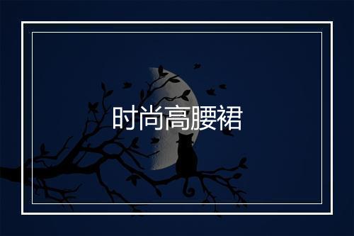 时尚高腰裙