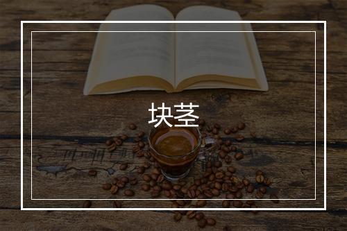 块茎