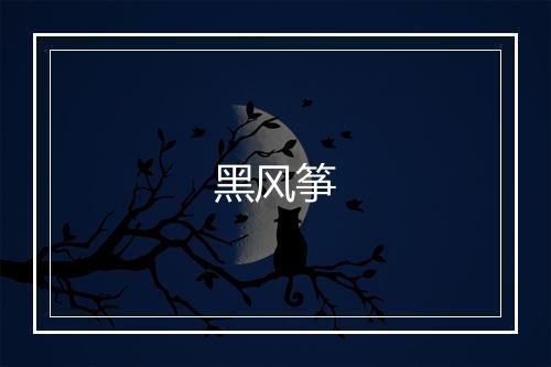 黑风筝