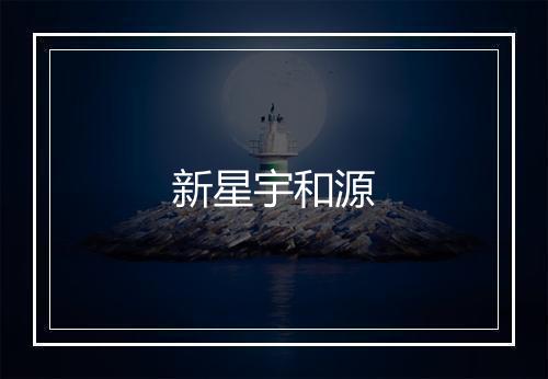 新星宇和源