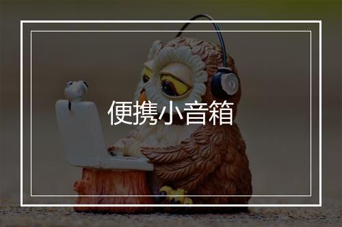 便携小音箱