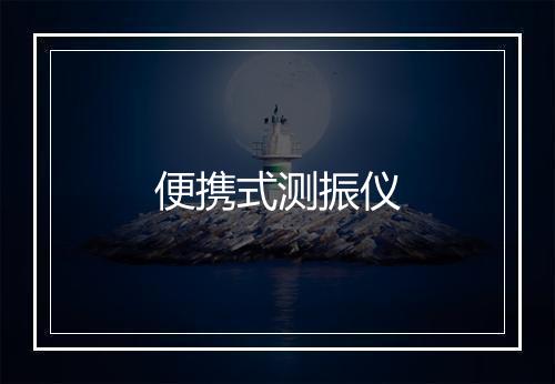 便携式测振仪