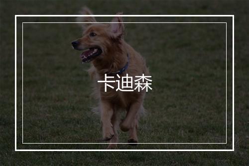 卡迪森