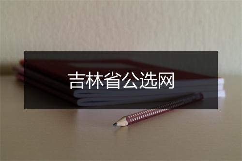 吉林省公选网