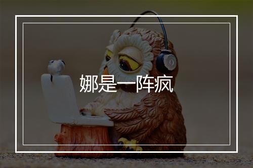 娜是一阵疯