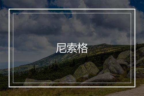 尼索格