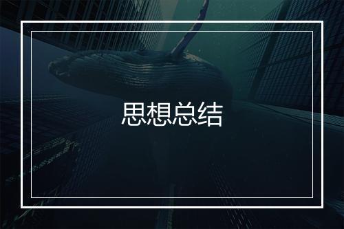 思想总结