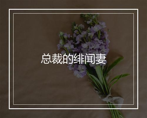 总裁的绯闻妻