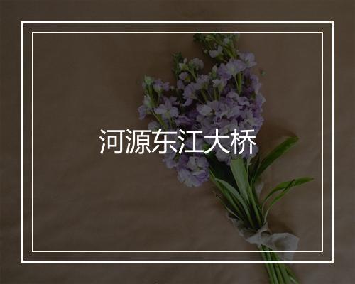 河源东江大桥