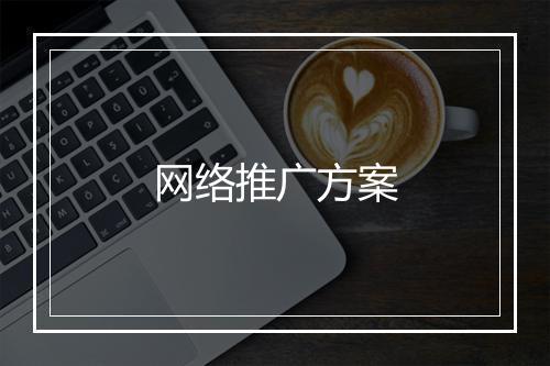 网络推广方案