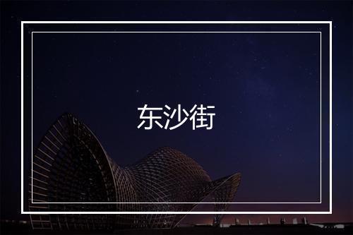 东沙街