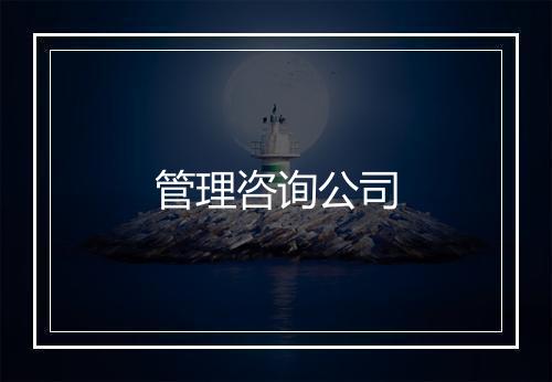 管理咨询公司