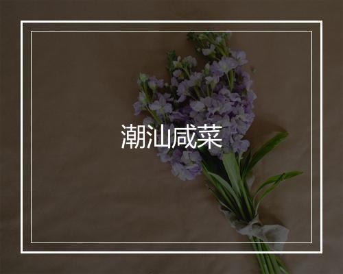 潮汕咸菜