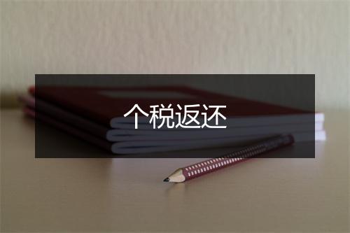 个税返还