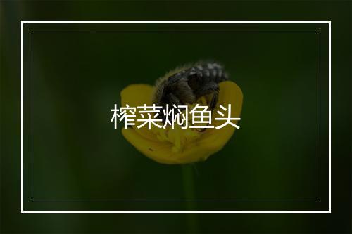 榨菜焖鱼头