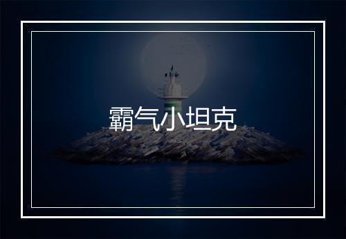 霸气小坦克