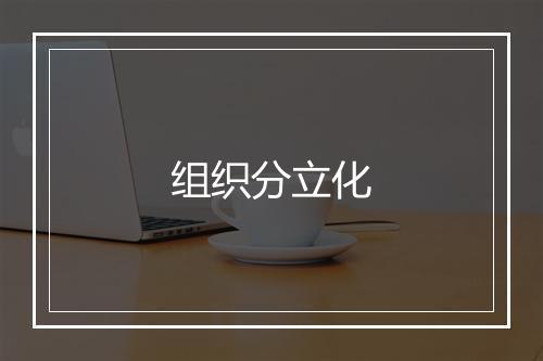 组织分立化