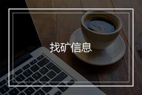 找矿信息